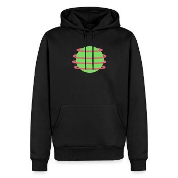Stilvolles Orb-Design - Männer Premium Bio Hoodie - Schwarz - Vorne - Nico (187cm)