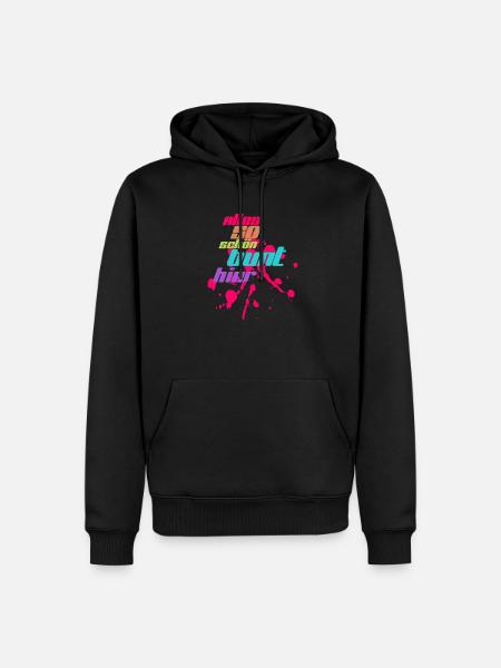 alles bunt - Männer Premium Bio Hoodie - Schwarz