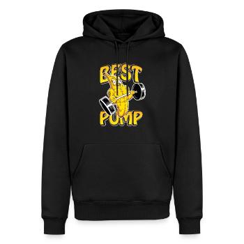 Pumpen Best Pump Geschenk - Männer Premium Bio Hoodie - Schwarz - Vorne - Nico (187cm)