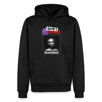 Happy Halloween Design - Männer Premium Bio Hoodie - Schwarz - Vorne - Nico (187cm)