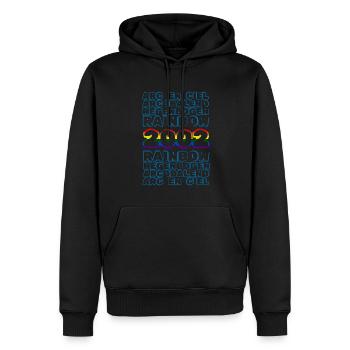 Jahr 2002 - Männer Premium Bio Hoodie - Schwarz - Vorne - Nico (187cm)