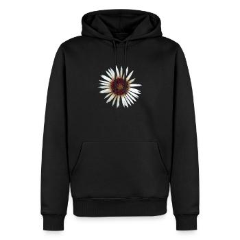 Argent Thistle - Sweat à capuche Premium bio Homme - noir - Devant - Nico (187cm)
