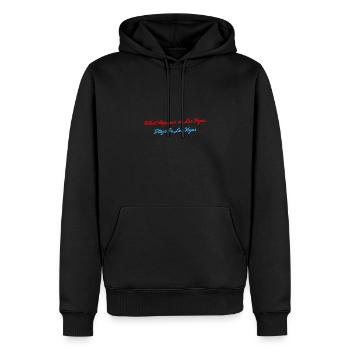 What Happens In Vegas, Stays In Las Vegas - Men’s Premium Organic Hoodie - black - Front - Nico (187cm)