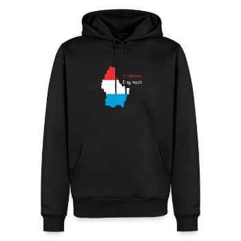 Luxembourg - Sweat à capuche Premium bio Homme - noir - Devant - Nico (187cm)