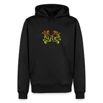 Maori Kia Ora vagues idée de cadeau de tatouage tribal - Sweat à capuche Premium bio Homme - noir - Devant - Nico (187cm)