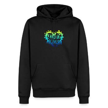 Maori Aroha Aotearoa Siver Fern Herz-Geschenkidee - Männer Premium Bio Hoodie - Schwarz - Vorne - Nico (187cm)