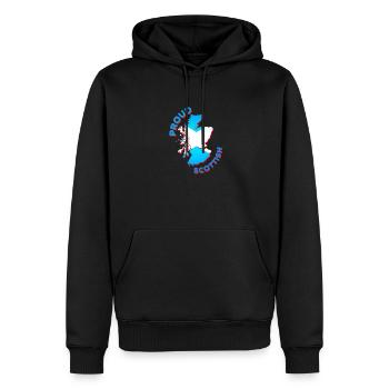 Stolz darauf, aus Schottland zu kommen! - Männer Premium Bio Hoodie - Schwarz - Vorne - Nico (187cm)