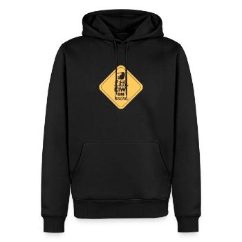 Neuseeland Little Kiwi On Board Lustige Geschenk - Männer Premium Bio Hoodie - Schwarz - Vorne - Nico (187cm)