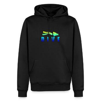 Diving DIVE Scuba Diving Diver gift idea - Men’s Premium Organic Hoodie - black - Front - Nico (187cm)