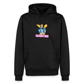 Bienenkönigin-Karikatur - Männer Premium Bio Hoodie - Schwarz - Vorne - Nico (187cm)