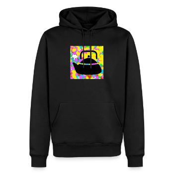 Kochen wasserkocher pop Farbe Tie Dye Hintergrund Funky - Männer Premium Bio Hoodie - Schwarz - Vorne - Nico (187cm)
