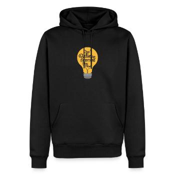 Psychologie Don't Believe Everything You Think - Männer Premium Bio Hoodie - Schwarz - Vorne - Nico (187cm)