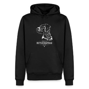 Deutsch Drahthaar Mom Hunde Hund Wilsigns - Männer Premium Bio Hoodie - Schwarz - Vorne - Nico (187cm)