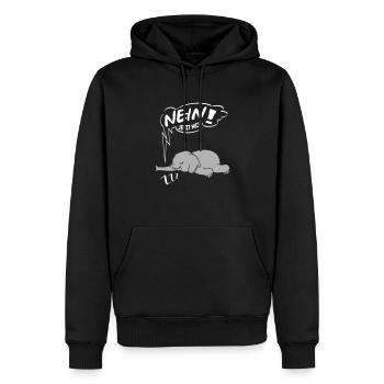 Nein jetzt nicht Elefant Ingnorant Nein Nö Chef - Männer Premium Bio Hoodie - Schwarz - Vorne - Nico (187cm)