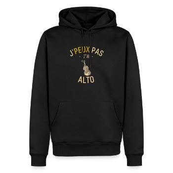 J peux pas j ai Alto - Sweat à capuche Premium bio Homme - noir - Devant - Nico (187cm)