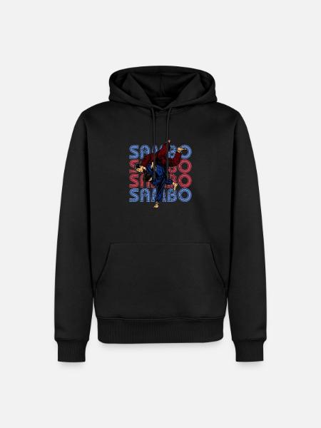 Sambo Autodéfense URSS Arts martiaux - Sweat à capuche Premium bio Homme - noir