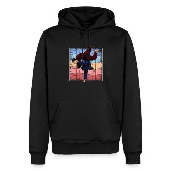 Sambo Soviet Union USSR Russia Sports - Men’s Premium Organic Hoodie - black - Front - Nico (187cm)