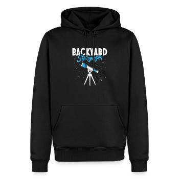 Backyard Stargazer Stars Planets Astronomy - Männer Premium Bio Hoodie - Schwarz - Vorne - Nico (187cm)
