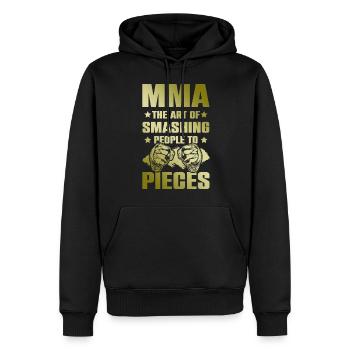 Mma Arts académiques mixtes - Sweat à capuche Premium bio Homme - noir - Devant - Nico (187cm)