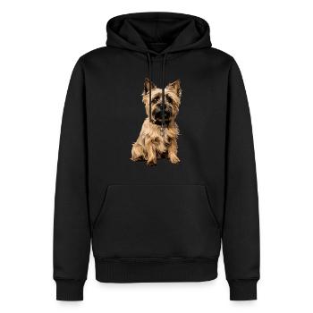Cairn Terrier 4 - Männer Premium Bio Hoodie - Schwarz - Vorne - Nico (187cm)