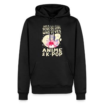 Cute Japanese Manga Women Girls Gift Otaku Kawaii - Männer Premium Bio Hoodie - Schwarz - Vorne - Nico (187cm)