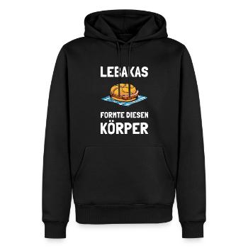 LUSTIGE BAYRISCHE GESCHENKIDEE LEBAKAS T-SHIRT - Männer Premium Bio Hoodie - Schwarz - Vorne - Nico (187cm)