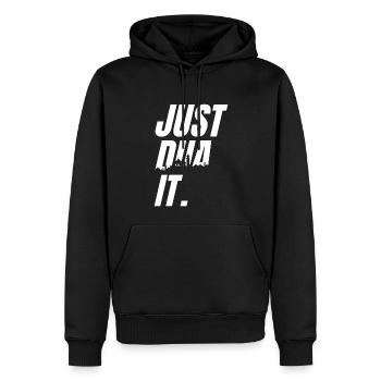 Just Dua It Islamic Prayer Praying Dua - Männer Premium Bio Hoodie - Schwarz - Vorne - Nico (187cm)