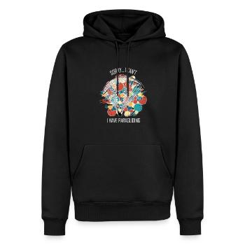 Paragliding Gleitschirm Paragleiter Paraglider - Männer Premium Bio Hoodie - Schwarz - Vorne - Nico (187cm)