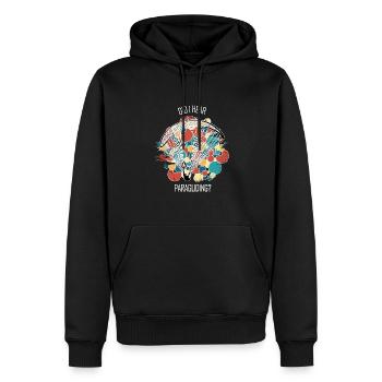 Paragliding Gleitschirm Paragleiter Paraglider - Männer Premium Bio Hoodie - Schwarz - Vorne - Nico (187cm)
