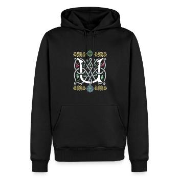 U - Sweat à capuche Premium bio Homme - noir - Devant - Nico (187cm)