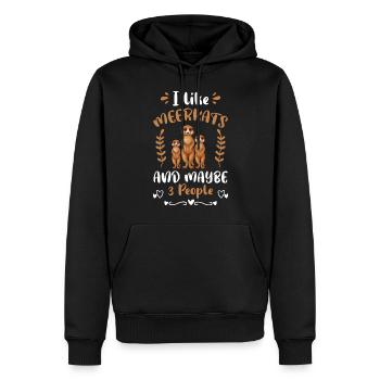 Africa Zoo Animal Funny - Men’s Premium Organic Hoodie - black - Front - Nico (187cm)