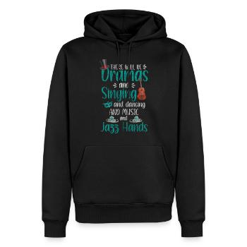 Bühne Bühnenbild Kino - Männer Premium Bio Hoodie - Schwarz - Vorne - Nico (187cm)