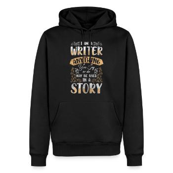 Schreiber Schreiben Journalist - Männer Premium Bio Hoodie - Schwarz - Vorne - Nico (187cm)