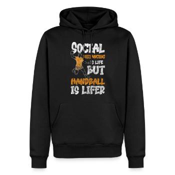 Sport SIeger Wettkampf Torwart - Männer Premium Bio Hoodie - Schwarz - Vorne - Nico (187cm)