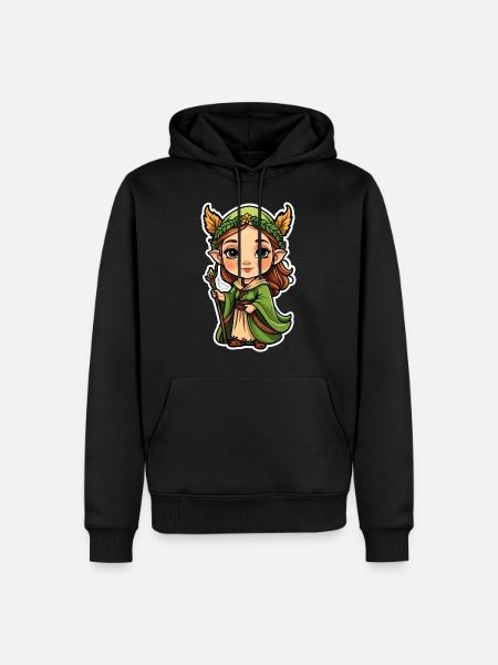 Druid Druid Fantasy Illustration - Men’s Premium Organic Hoodie - black