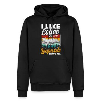 Safari Wildnis Gepard Tier - Männer Premium Bio Hoodie - Schwarz - Vorne - Nico (187cm)