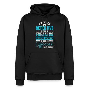 Schnüffler Ermittler Verbrechen Sherlock - Männer Premium Bio Hoodie - Schwarz - Vorne - Nico (187cm)