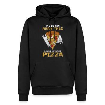 Fast Food Snack Liebe - Männer Premium Bio Hoodie - Schwarz - Vorne - Nico (187cm)
