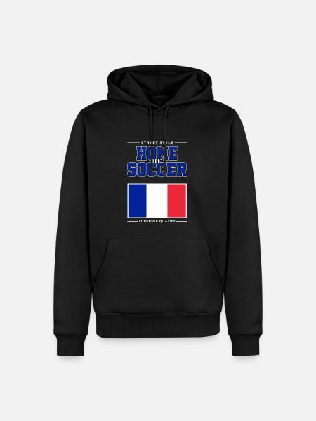 Home of Soccer - Men’s Premium Organic Hoodie - black