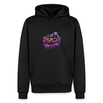 Papagei ein Tier in bunten Farben tropischer Vogel - Männer Premium Bio Hoodie - Schwarz - Vorne - Nico (187cm)