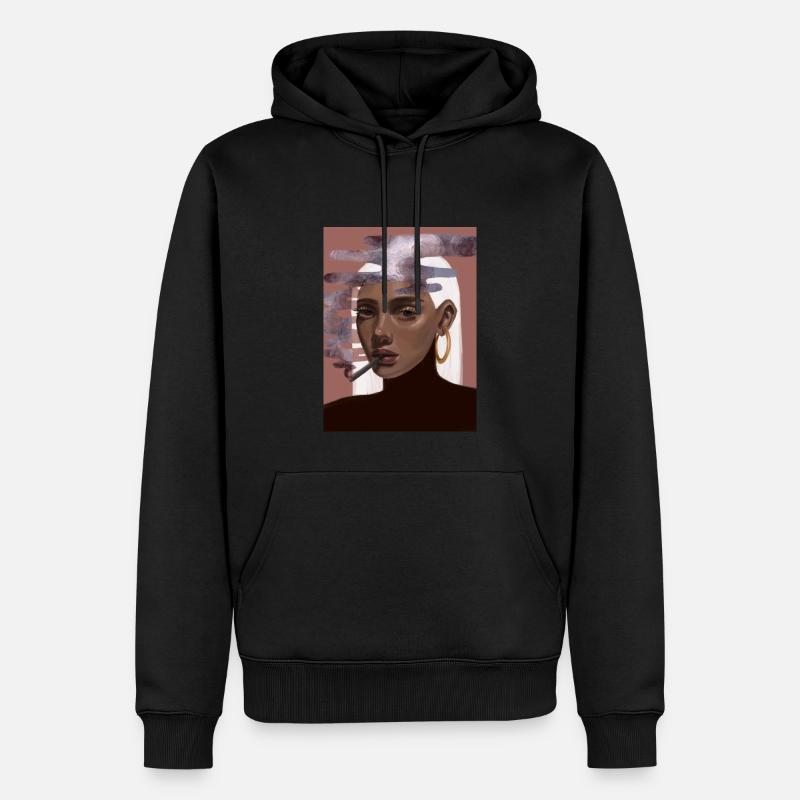 79381946 059E 4E42 90E6 2DEA7273C55C - Männer Premium Bio Hoodie - Schwarz