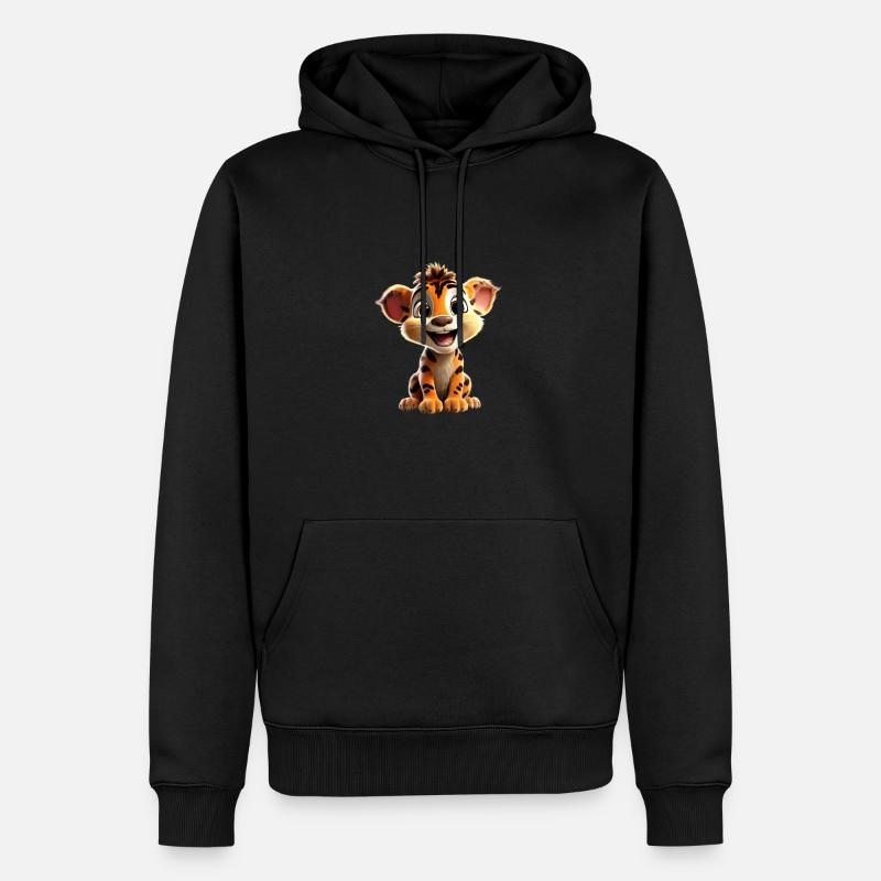 Merry Lion Cub - Men’s Premium Organic Hoodie - black