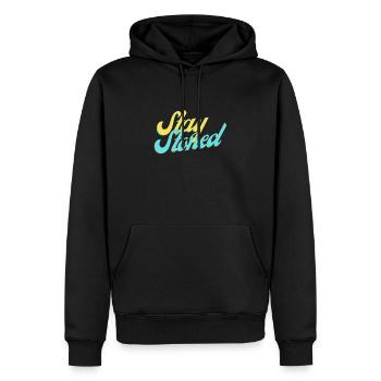 Stay Stoned - Männer Premium Bio Hoodie - Schwarz - Vorne - Nico (187cm)