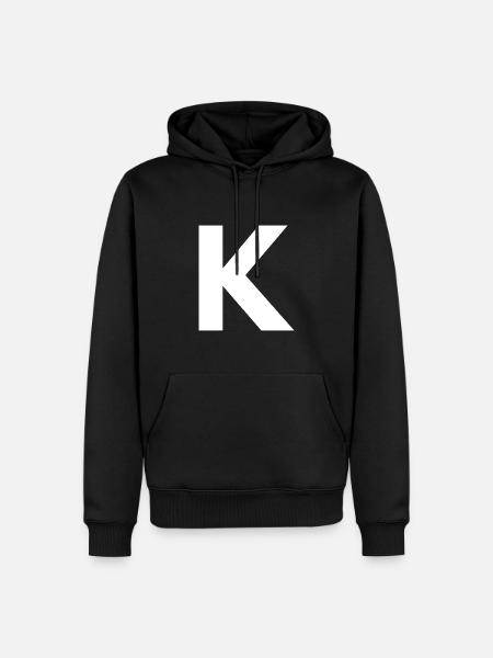 K - Men’s Premium Organic Hoodie - black