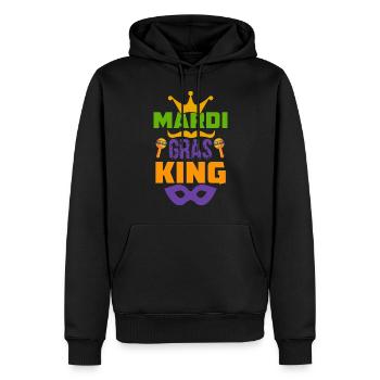 Mardi Gras King Parade Carnaval Carnaval - Sweat à capuche Premium bio Homme - noir - Devant - Nico (187cm)