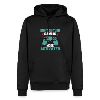 Gaming Videogame Videospiel Computerspiel Design - Männer Premium Bio Hoodie - Schwarz - Vorne - Nico (187cm)