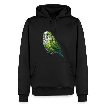 Perroquet Oiseau Perroquet Perroquet - Sweat à capuche Premium bio Homme - noir - Devant - Nico (187cm)