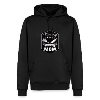 5 Star Cook Mom - Family Kitchen Design - Men’s Premium Organic Hoodie - black - Front - Nico (187cm)