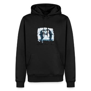 Chemise de nuit officielle Orca - Sweat à capuche Premium bio Homme - noir - Devant - Nico (187cm)