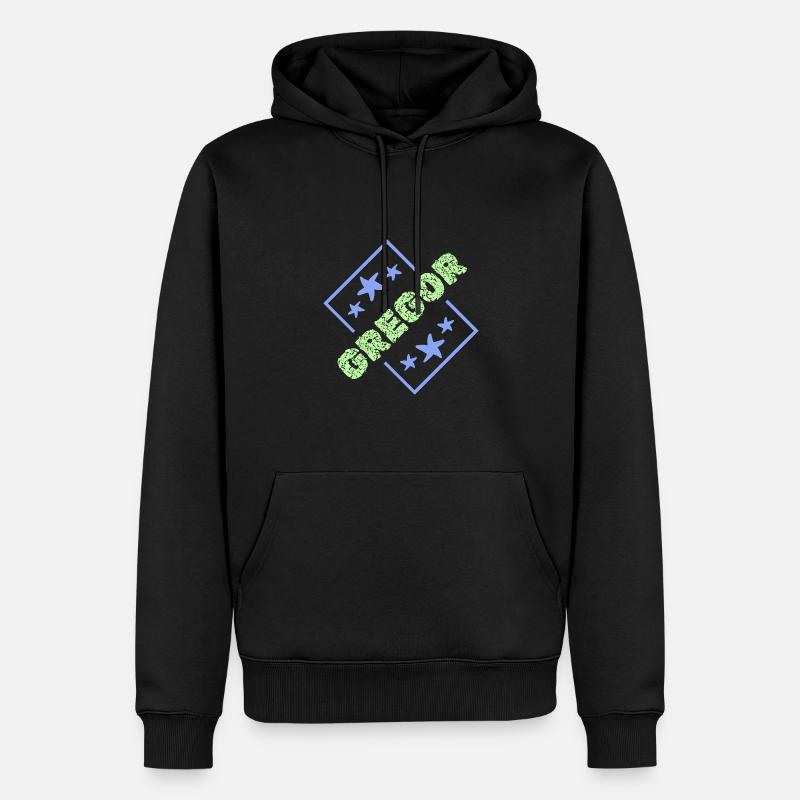 Cadeau pour Gregor - Sweat à capuche Premium bio Homme - noir